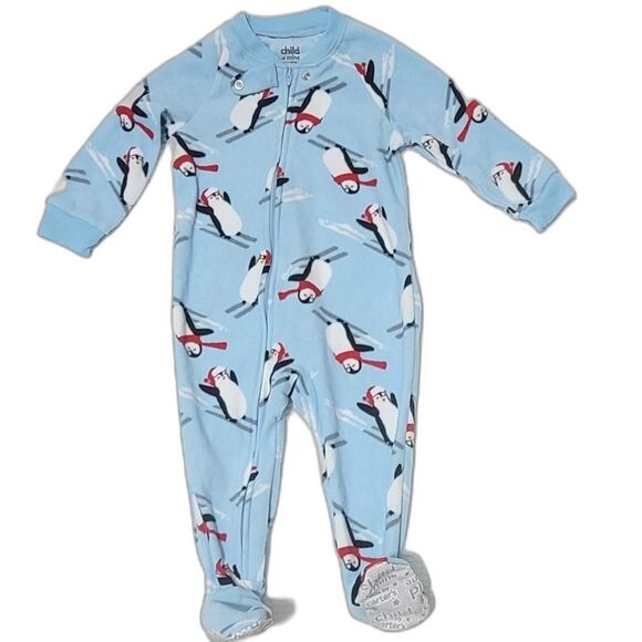 Carter's baby boys full zip fleece footie one piece Size 18M Pajama - Picture 1 of 5